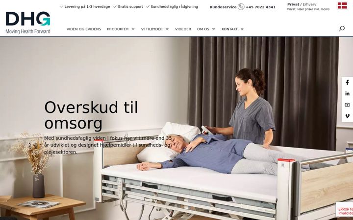 Snímek obrazovky dhg-vendlet.dk