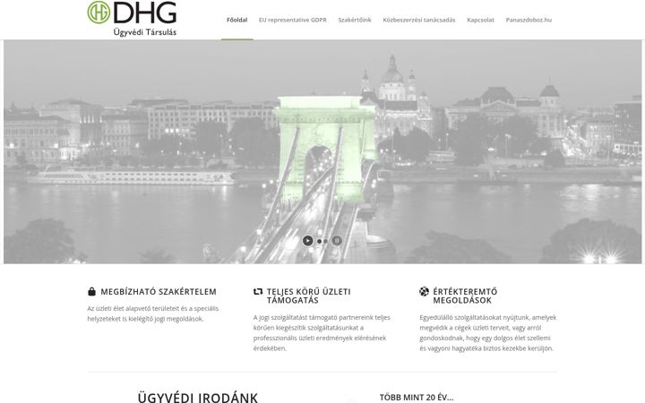 Screenshot of dhg.hu