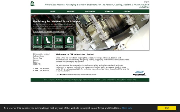 Screenshot of dhi.co.uk