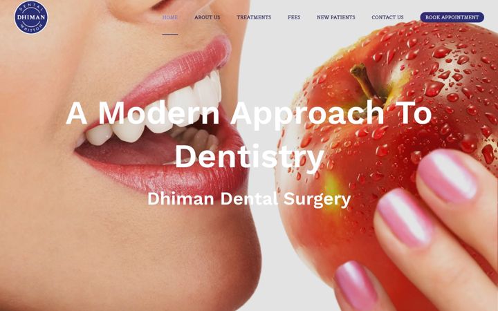 Screenshot of dhimandental.co.uk