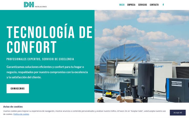 Screenshot of dhinstalaciones2017.com