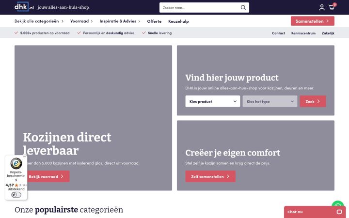 Screenshot of dhk.nl