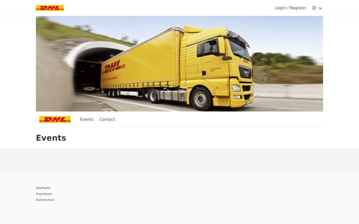 Screenshot of dhl-traffic-guidance.com