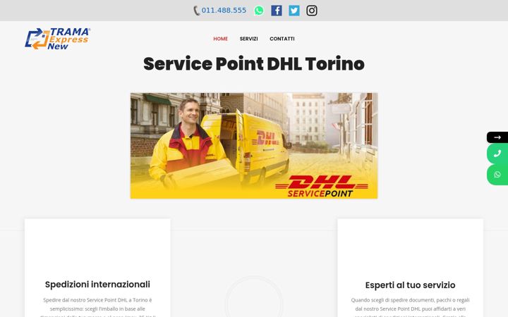 Captură de ecran a dhltorino.it