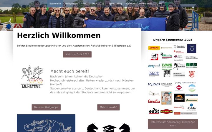 Screenshot of dhm-reiten.de
