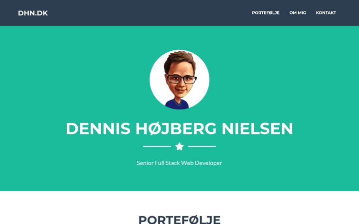 Screenshot of dhn.dk