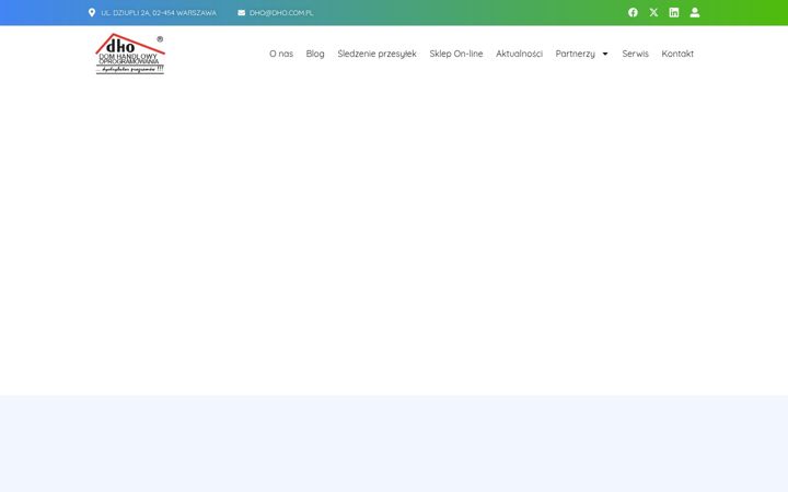 Snímek obrazovky dho.com.pl