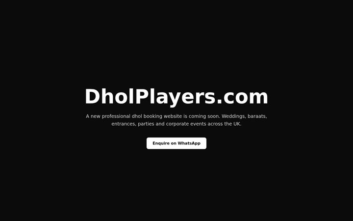 Screenshot of dholplayers.com