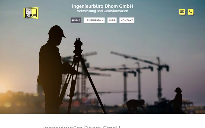 Screenshot of dhom.de