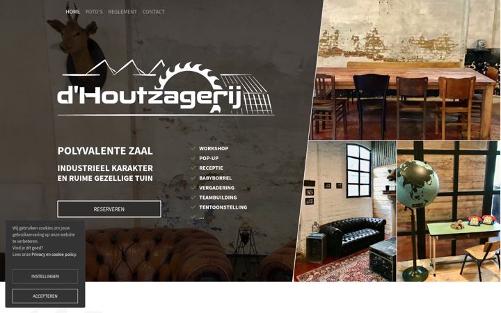 Screenshot of dhoutzagerij.be
