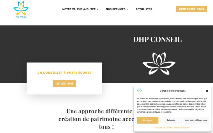 Screenshot of dhpconseil.fr