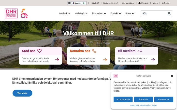 Screenshot di dhr.se