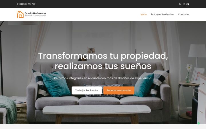 Screenshot of dhreformas.com