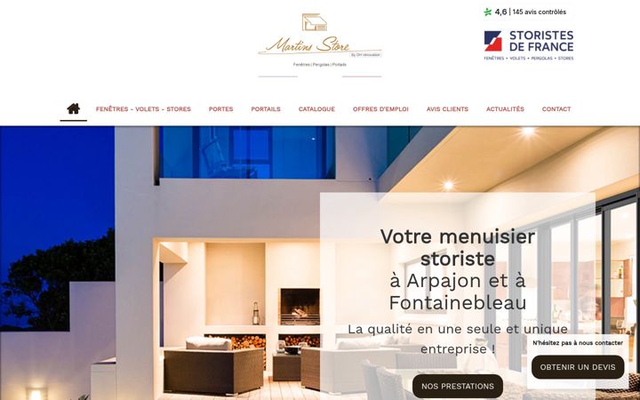 Screenshot of dhrenovation.fr