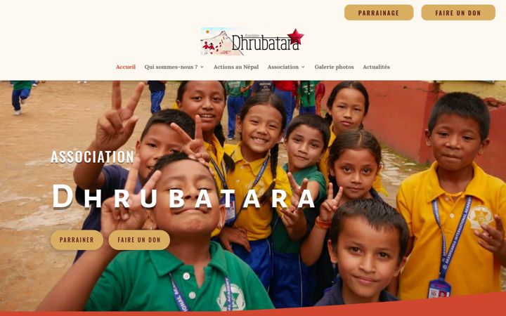 Screenshot of dhrubatara.org
