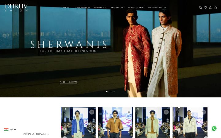 Screenshot of dhruvvaish.com