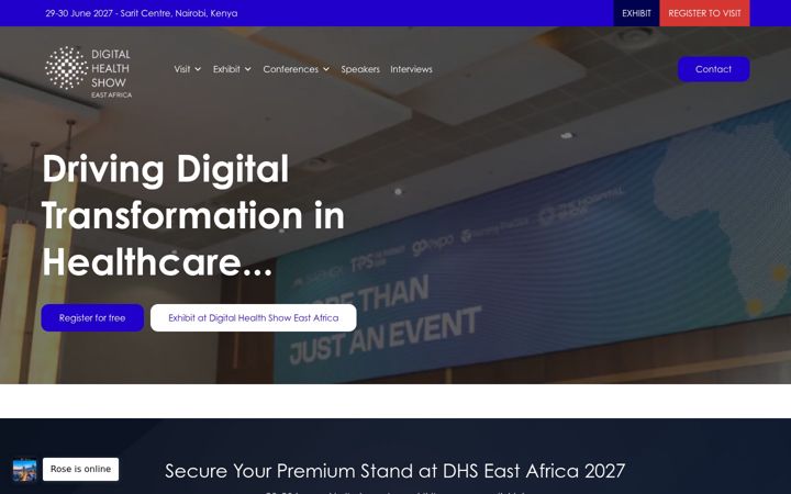 Screenshot of dhs-africa.com