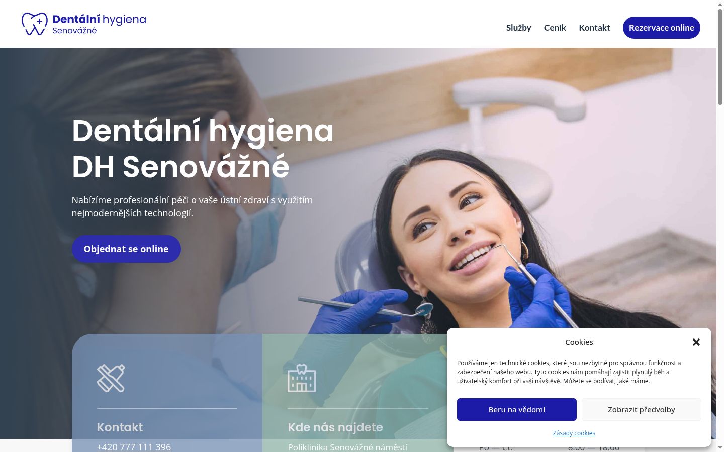 Snímka obrazovky banera súhlasu zobrazeného pred akoukoľvek interakciou