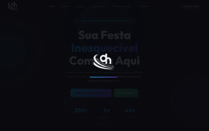 Ekraanipilt saidist dhservicos.com.br
