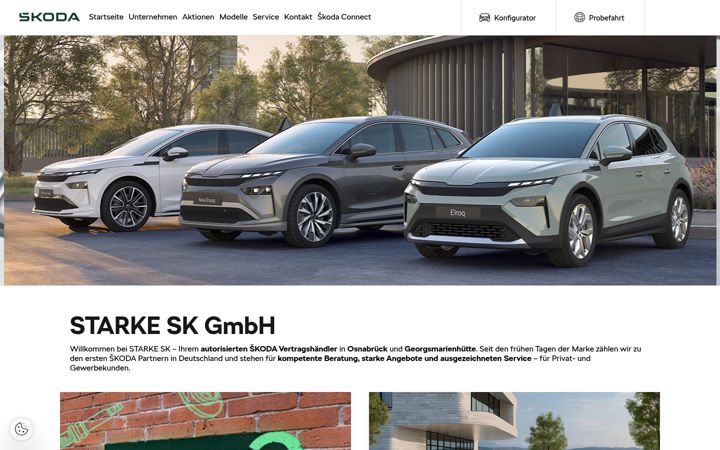 Skærmbillede af dht-osnabrueck.skoda-auto.de