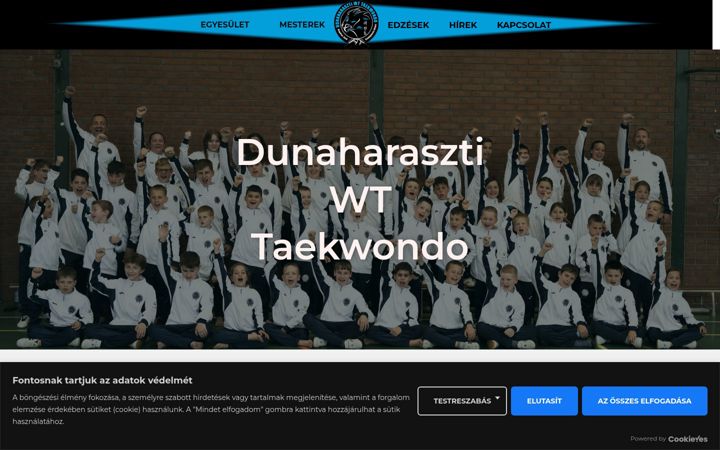 Screenshot of dhtaekwondo.hu