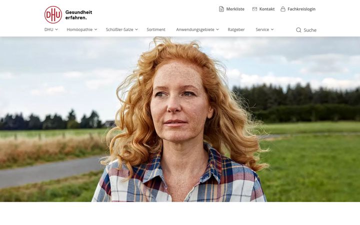 Skærmbillede af dhu.de