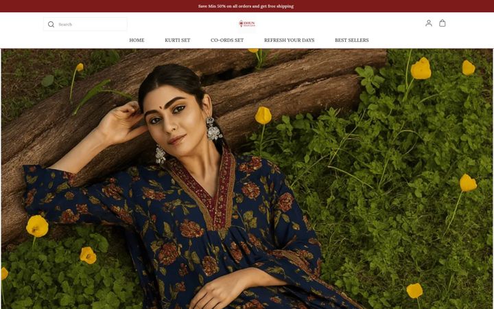 Screenshot of dhunfashionjaipur.com