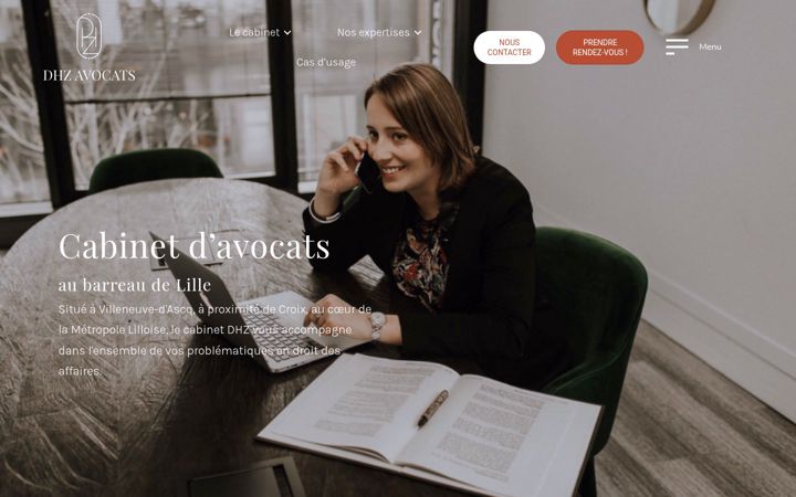 Екранна снимка на dhz-avocats.fr