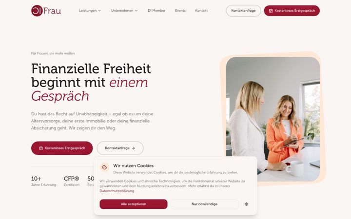 Screenshot von di-frau.de