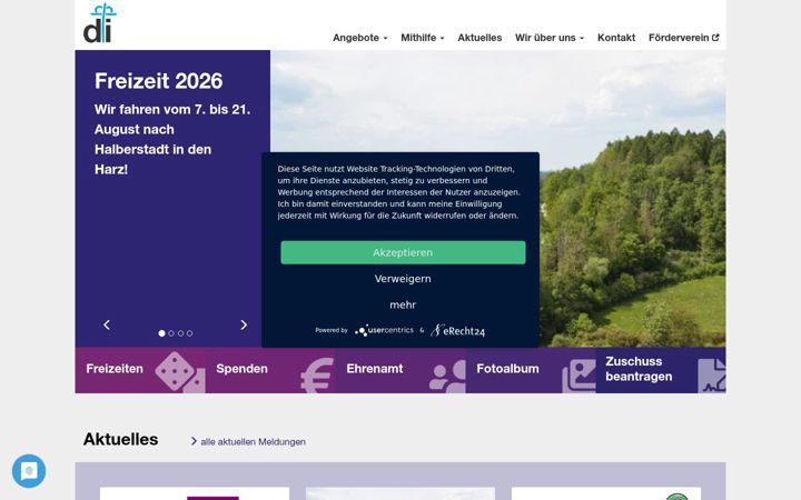 Screenshot von di-huegelheim.de