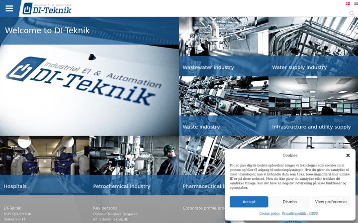 Screenshot of di-teknik.dk
