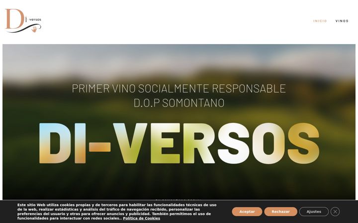 Captură de ecran a di-versos.es