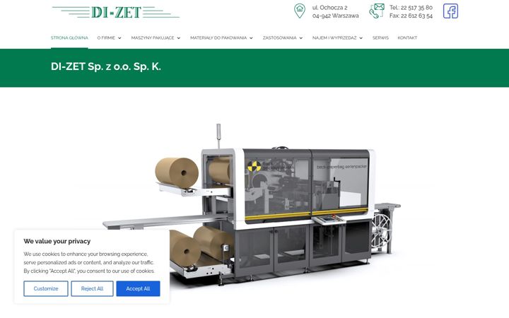 Snímek obrazovky di-zet.pl