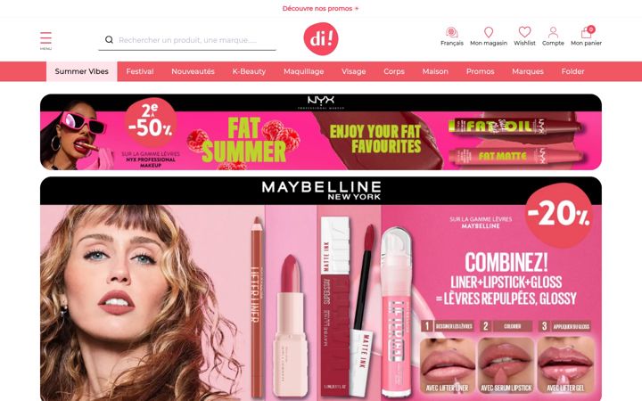 Screenshot of di.be