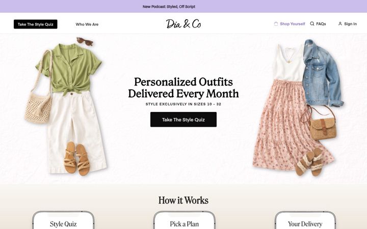Screenshot of dia.com