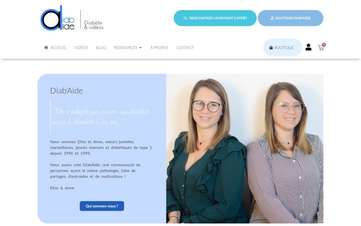 Screenshot of diab-aide.fr