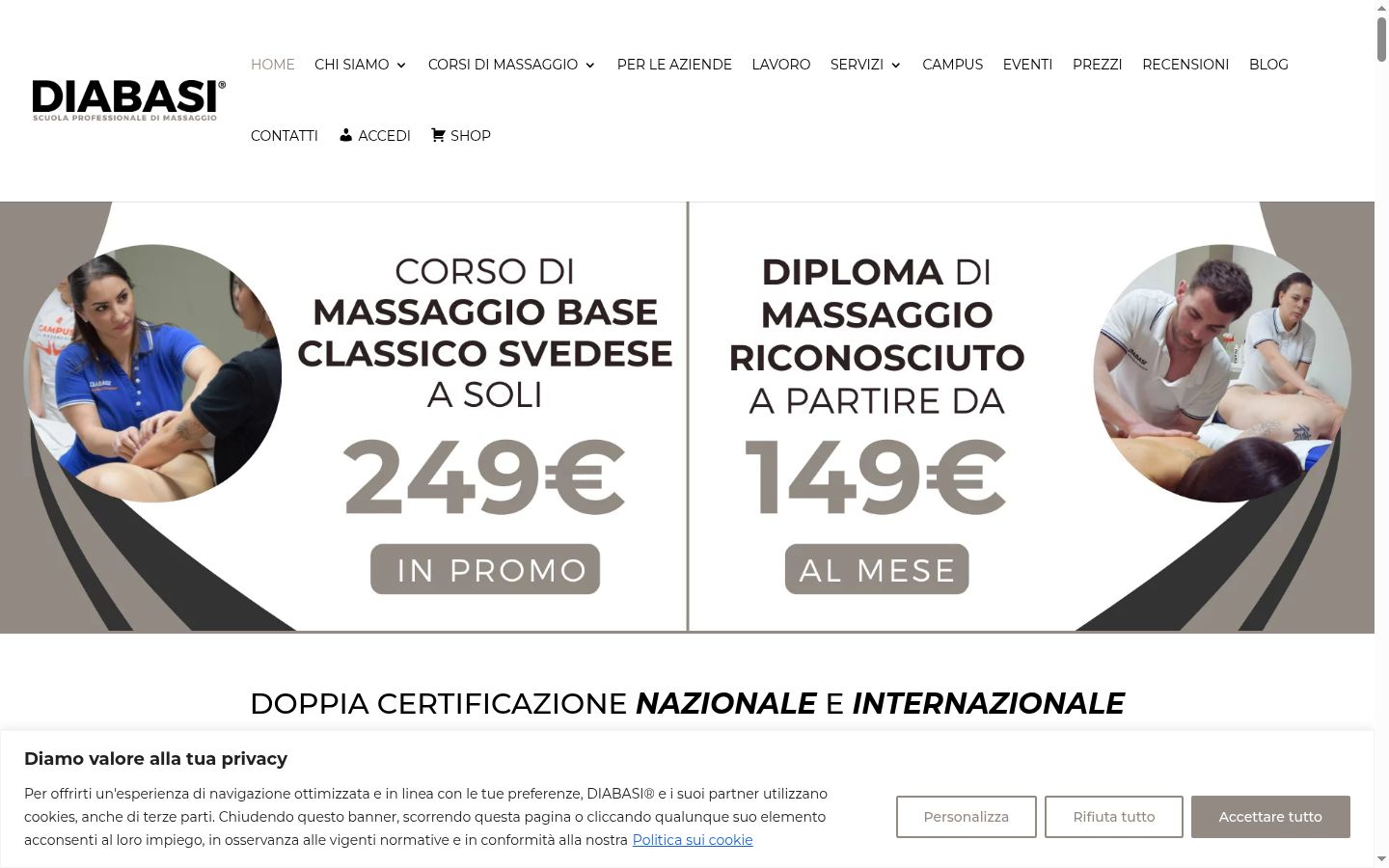 Screenshot tal-banner tal-kunsens muri qabel kwalunkwe interazzjoni