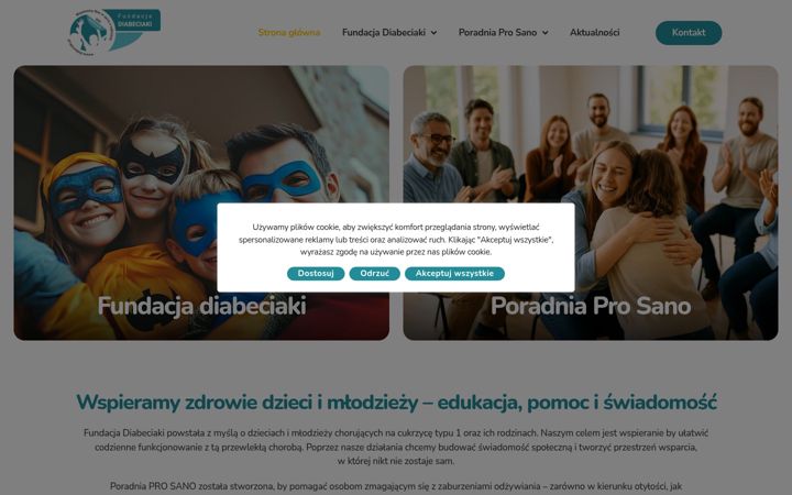 Snímek obrazovky diabeciaki.pl