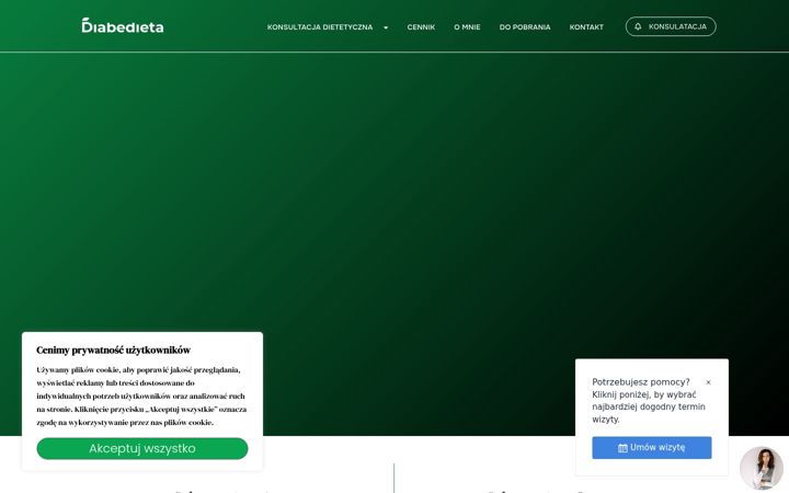 Snímek obrazovky diabedieta.pl