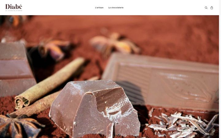 Screenshot of diabelachocolaterie.com