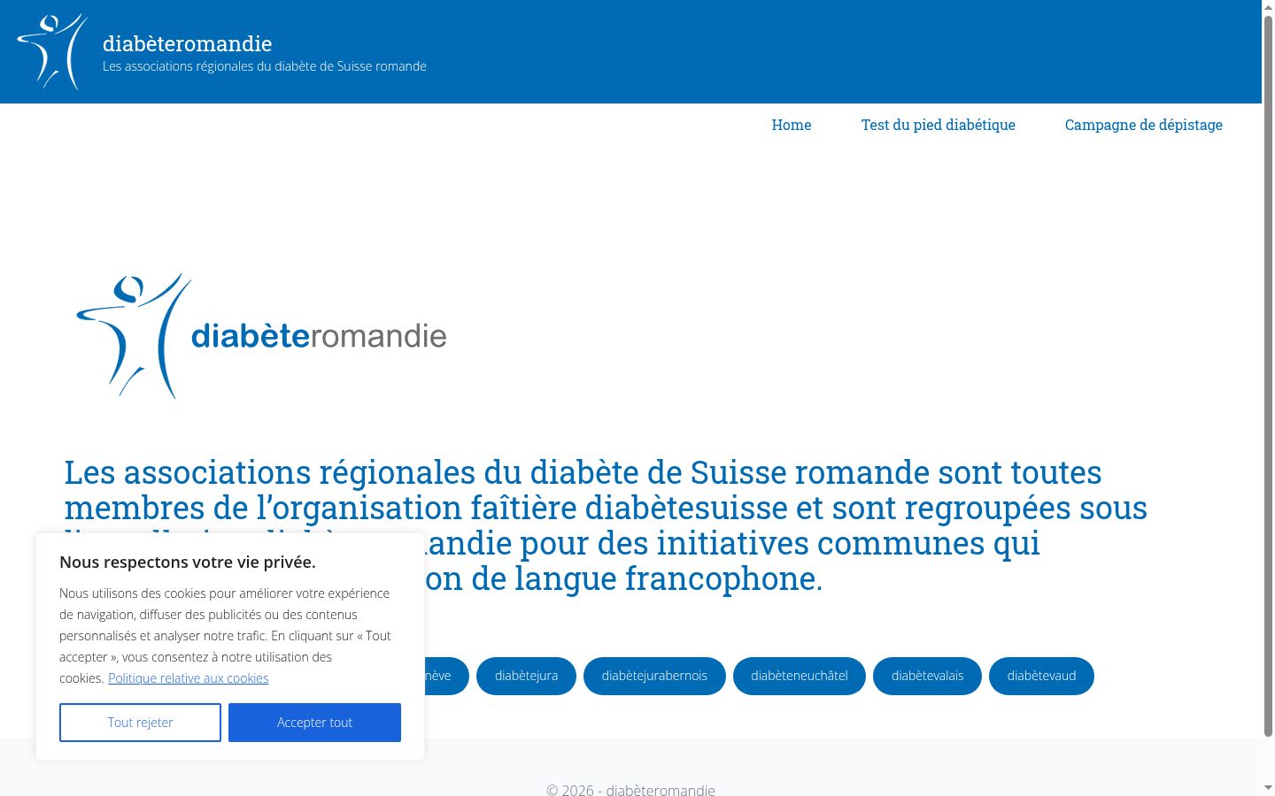 Screenshot van de toestemmingsbanner zoals getoond vóór enige interactie