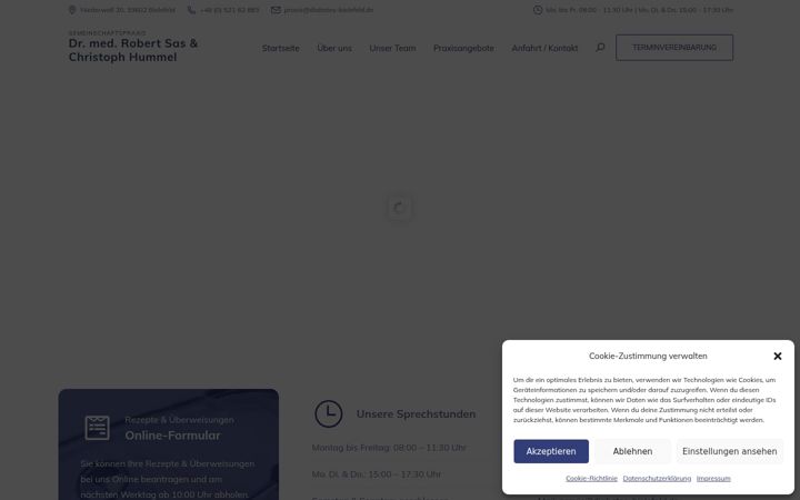 Screenshot ta' diabetes-bielefeld.de