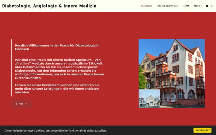 Screenshot ta' diabetes-eisenach.de