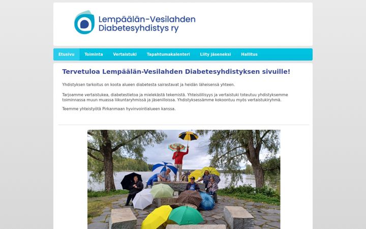 Zrzut ekranu diabetes-lempaala-vesilahti.net
