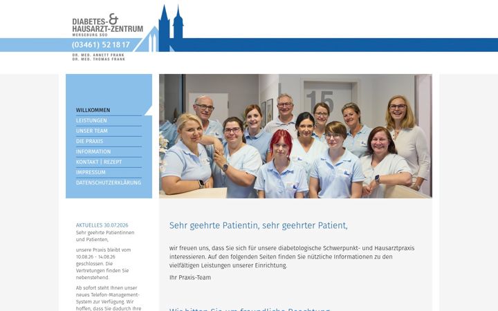 Screenshot of diabetes-merseburg.de
