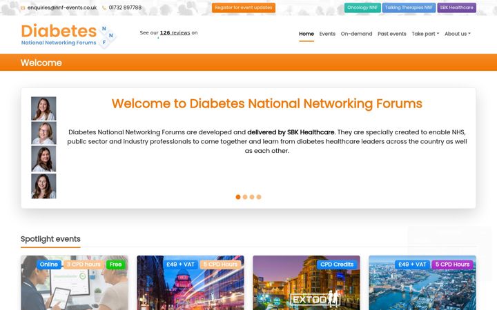 Екранна снимка на diabetes-nnf.co.uk