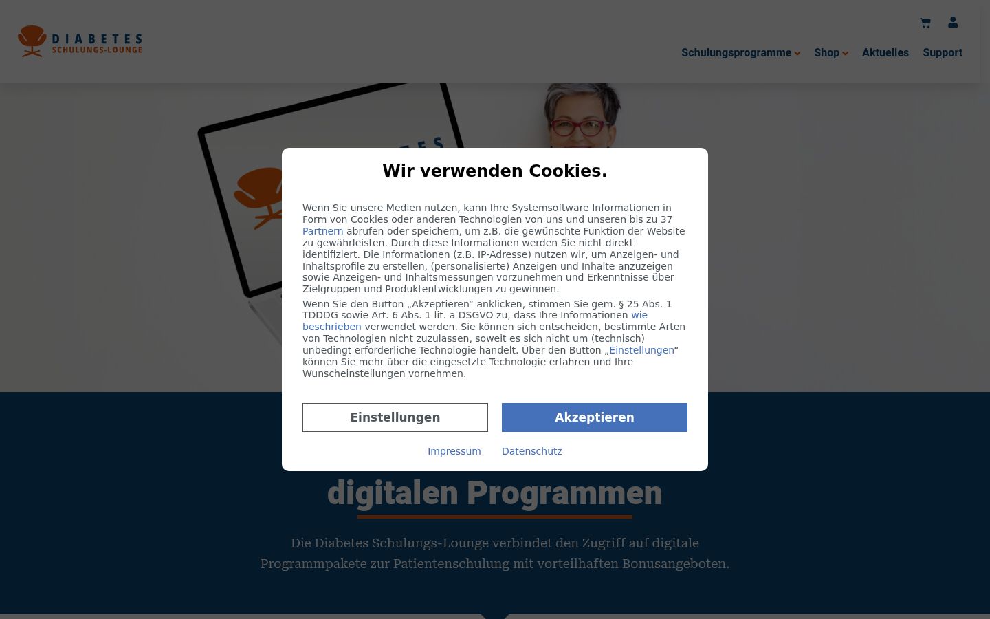 Screenshot tal-banner tal-kunsens muri qabel kwalunkwe interazzjoni