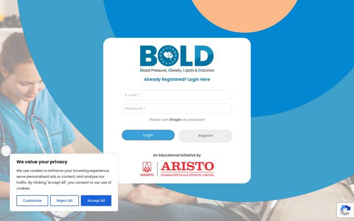 Screenshot of diabetesbold.com