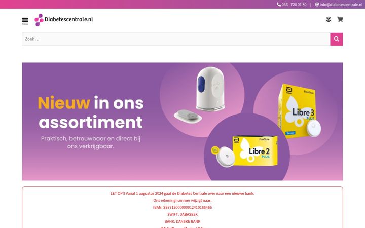 Képernyőkép: diabetescentrale.nl