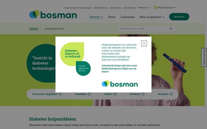 Screenshot of diabetesexperts.nl